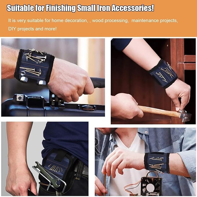 Magnetic Wristband Gifts for Birthday Father's day Christmas, Unique Tool for Holding Screws Gadgets Gift for Men, Dad, Husband, Boyfriend, Handyman mechanics