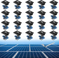 Anbte 20pcs Solar Panels Mid Clamps for Unistrut, Aluminium 30mm/35mm Solar Panel Brackets, Mounting Kit for Metal Roof, Tin Roof, Flat Roof, Sheet Roof, RV, Black