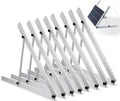 Upgraded 47in 4 Sets Adjustable Solar Panel Tilt Mount Brackets, Foldable Tilt Legs, Support 100 200 300 400 500 Watt Solar Panels 4-8Pcs, Solar Panel Stand for Roof, Off-Grid, RV and Boat