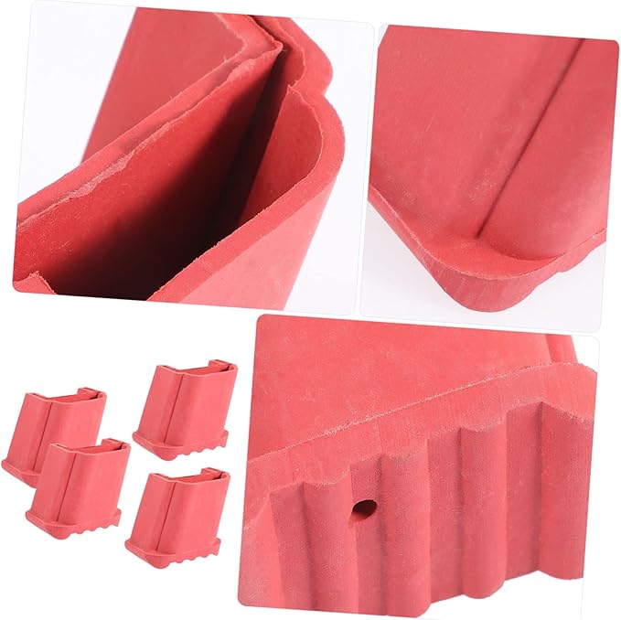 4pcs Non-Slip Ladder Rubber Covers Anti-Skid Foot Protectors for Step and Extension Ladders Durable and Wear-Resistant Floors and Reduce Noise