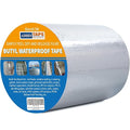 ADHES Upgrade Butyl Tape Waterproof Tape, 1.2mm Thick, 6 inch x 16 feet, Aluminum Foil Tape Butyl Sealant Tape for RV Repair, Window, Boat and Pipe Sealing, Glass & EDPM Rubber Roof Patching, Silver