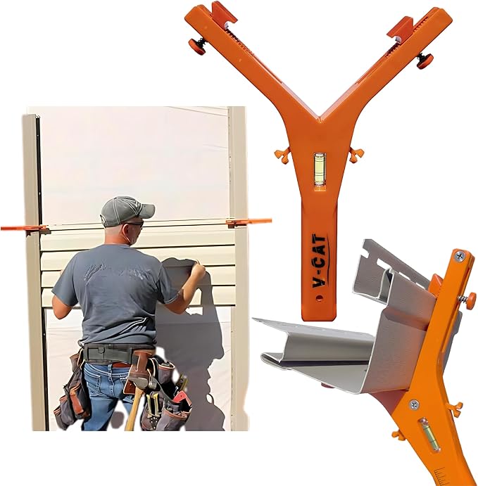 VCAT – Vinyl Siding Installation Tool | Ensures Straight, Even Siding in Half the Time| DIY & Professional Siding Alignment & Leveling | Contractor-Grade Precision | Home Improvement Siding Tool