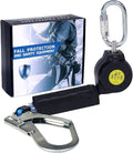 6FT Self Retracting Lifeline Fall Protection Retractable Lanyard, Fall Arrest Safety Yoyo for Construction Industrial - OSHA/ANSI Compliant (Large Hook)