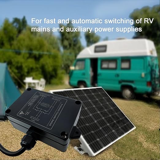 Automatic Transfer Switch DC 5V-60V ATS Auto Transfer Switch Transfer Switchs for Home Generator <10ms for refrigerators, Emergency Lights, etc(bicut DC).
