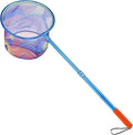 PLUSINNO Kids Fishing Net, Telescopic Lightweight Landing Net with Aluminum Pole Handle and Nylon Mesh, Catch and Release Butterfly Net for Kids Youth Outdoor
