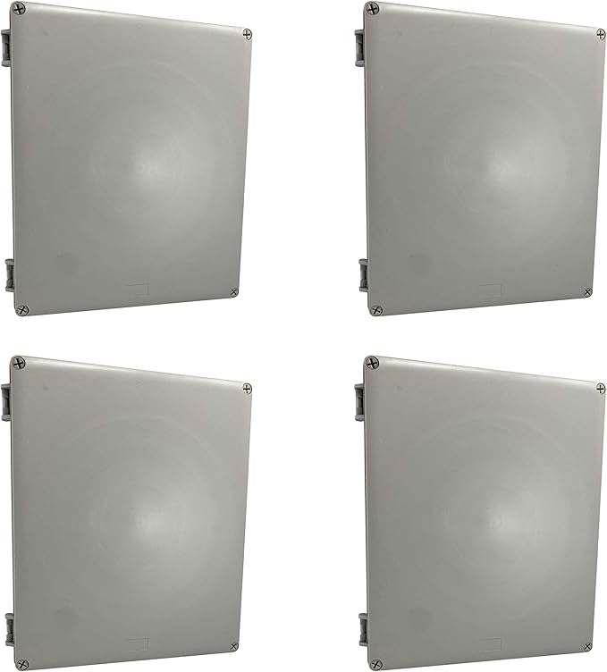 Co. 12"x10"x4" PS Plastic Weather & Dust Proof Junction Conduit Box Electronics Enclosure 4 Pack