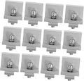 12pcs Solar Panel Rack Clips Durable Mid End Clamps for Household Solar Installations Easy to Install Versatile Support Buckle for Outdoor Use