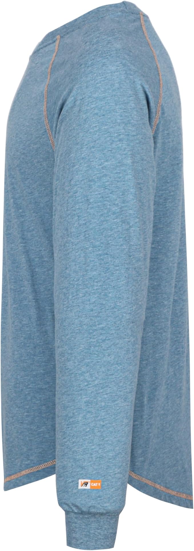VATRENUS FR Shirts 4oz Lightweight Flame Resistant Henley 100% Cotton Men's Pre-Washed Fire Retardant Base Layer