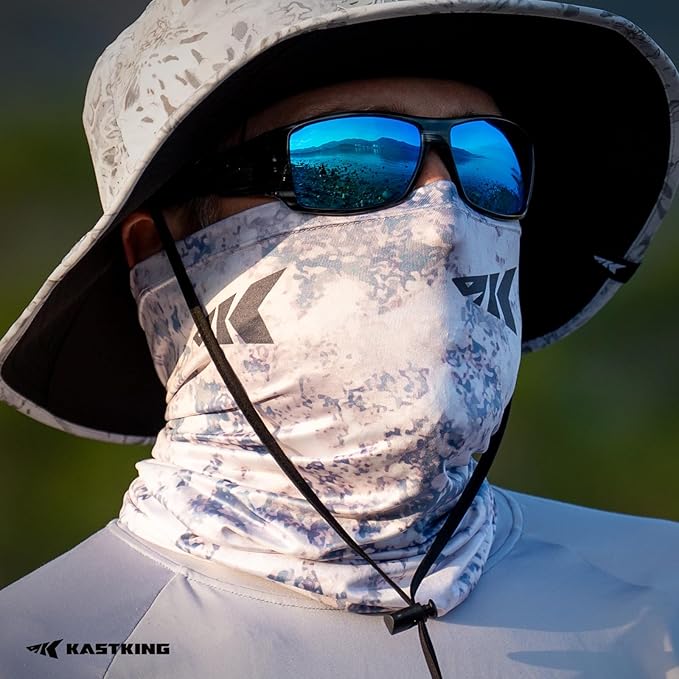 KastKing La Sal Neck Gaiter-UPF 50+ Balaclava Face Mask,Neck Gaiter for Men and Women,Face Cover Shield for Fishing,Hiking