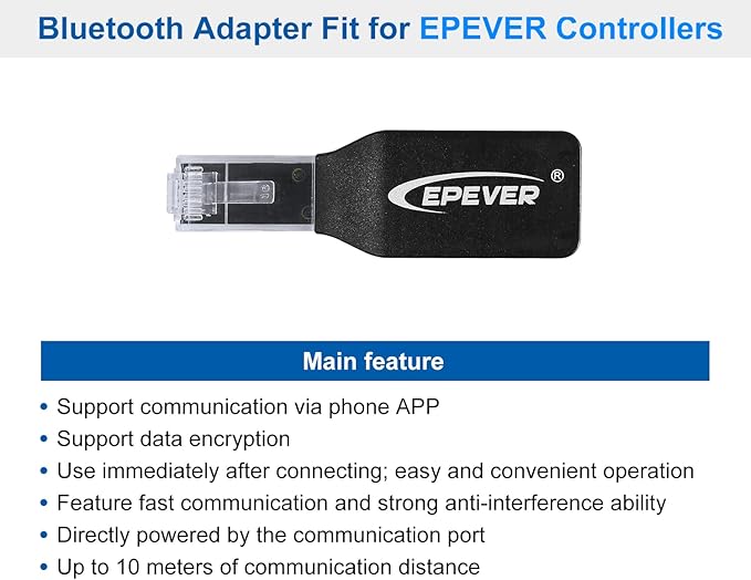 EPEVER BLE Adapter Accessories for MPPT Solar Charge Controller (EPEVER-BLE-RJ45-D)
