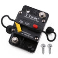 E9 150 Amp Circuit Breaker 12V - 48V DC with Manual Reset Waterproof IP67 | Surface Mount 150A Switch Button with LED Indication
