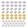 60 PCS Raspberry Pi 4 Heatsink Kit with Thermal Conductive Adhesive Tape, Aluminum Heat Sink Cooler and Copper Heatsink for Raspberry Pi B B+ 2/3/4/5