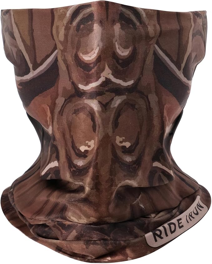 Neck Gaiter and Arm Sleeves Set, UPF 50+ Breathable Face Mask and Cooling Compression Sleeves