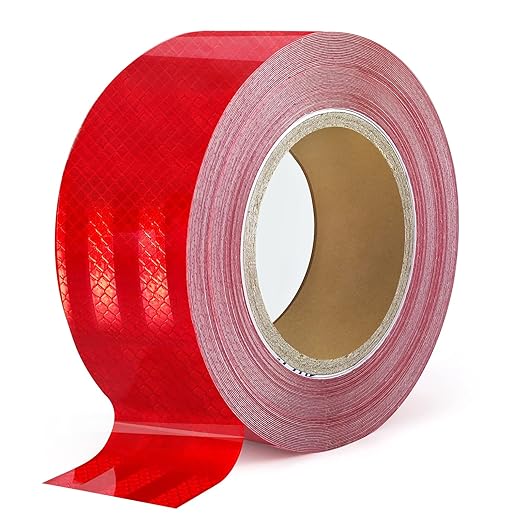 Reflective Tape, High Visibility Waterproof Reflective Tape for Trailers - 2 Inch x 32.8 Feet - Enhance Safety with Red Reflector Tape