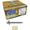 12 x 2 Ivory Metal Roofing Screws - Hex Washer Head- Self-Starting/Tapping - EPDM Washer. 4 X 250 Bags - 1,000 Screws