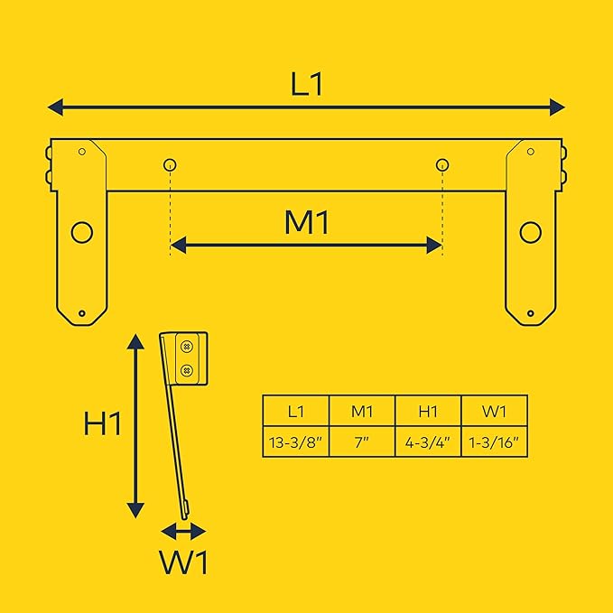 LAMPHUS Vertical License Plate Mounting Bracket PlanarFlash Lighthead [Rust Resistant] [Powder Coated] [Installs Easily] - Perfect for Pickup Trucks, SUVs, Trucks, and Cars
