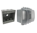 Sealproof 2-Gang Extra Deep Weatherproof in Use Outdoor Outlet Cover with Box Kit, Lockable, UL Extra Duty Compliant, 45 Configurations