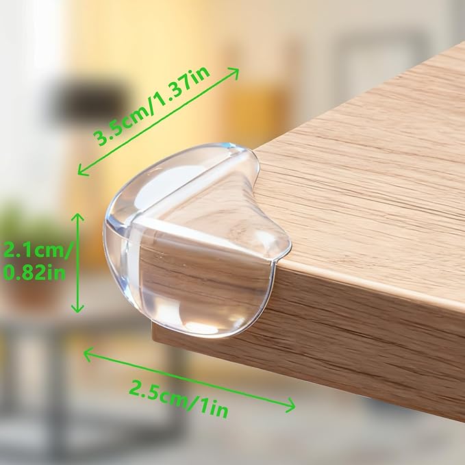 10 Pack Transparent Corner Protectors - Baby Safety Edge Guards for Furniture, Clear Sharp Corner Covers for Dining Table Baby Proofing