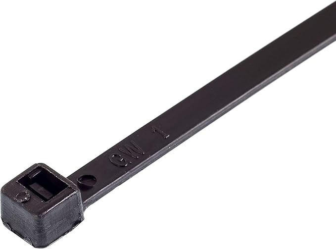 GTSE 14 Inch Black Zip Ties, 100 Pack, 50lb Strength, UV Resistant Long Nylon Cable Ties, Self-Locking 14" Tie Wraps