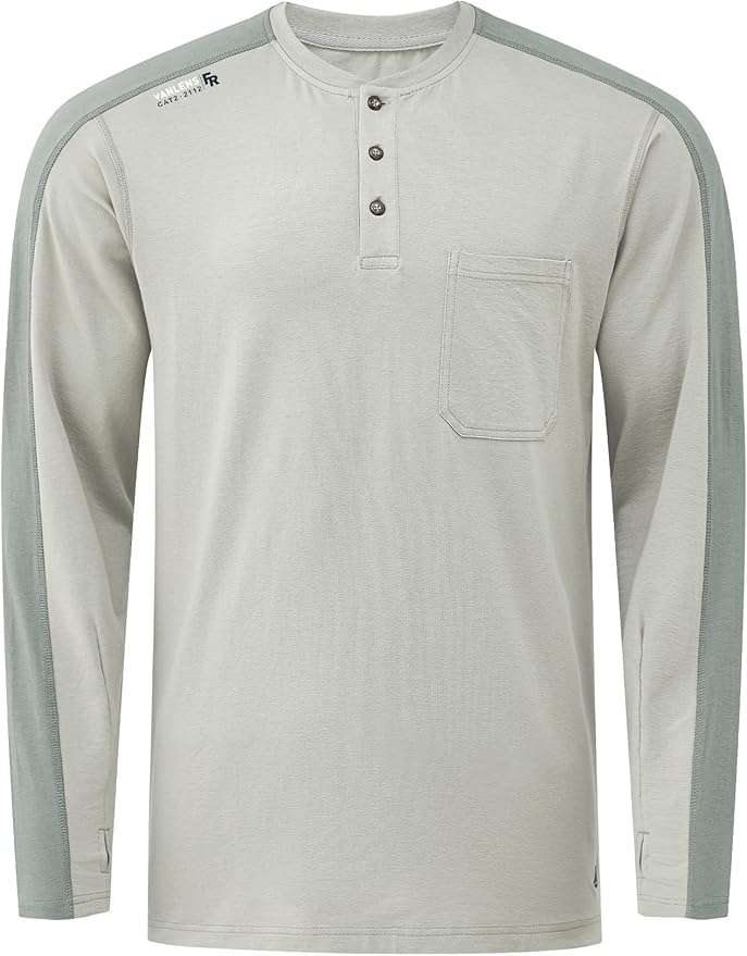 FR Shirts for Men 5.5OZ Lightweight Stretch Patriot Baseball T-Shirt Work Shirt