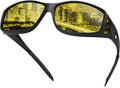 Night Driving Glasses Night Vision Glasses Fit Over Glasses Polarized Anti-Glare UV400 Gift for Men Women
