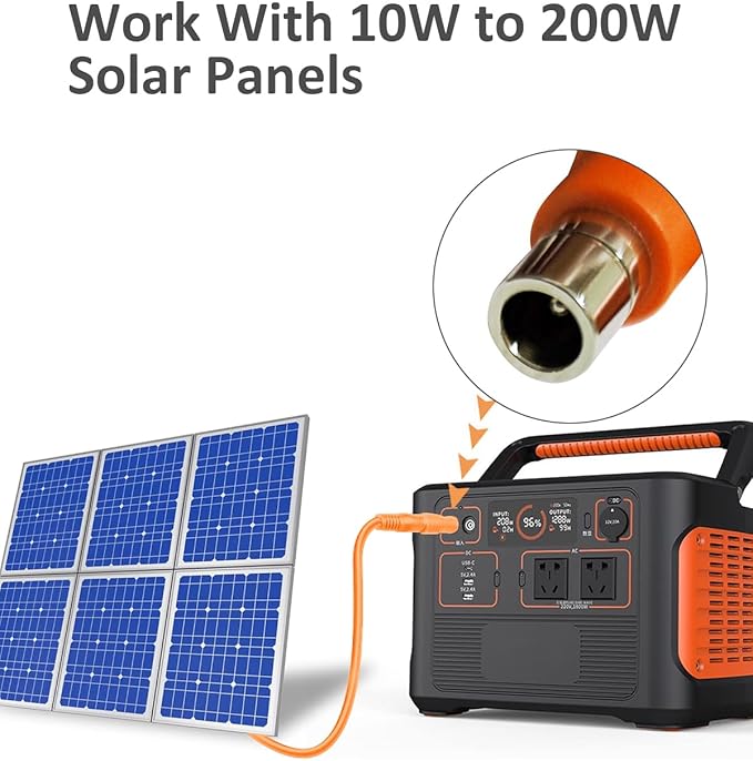 DC 7909 to DC 8020 Adapter 90-Degree Right Angle Connectors, Compatible with Jackery Explorer 1000 V2 /600 Plus/1000 Pro/1000 Plus/1500 Pro/2000 Pro/2000 Plus/3000 Pro Solar Power Station