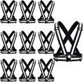 Reflective Safety Vest 2pcs - High Visibility Vest Adjustable Straps for Outdoor Jogging, Cycling, Walking and Riding