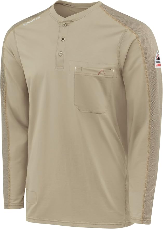 Bulwark FR Men's Flame Resistant Flex Knit Henley