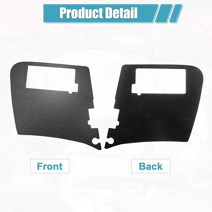 X AUTOHAUX 1 Pcs Car Battery Den Cover Replacement for Chevrolet Corvette 1997-2004 ABS Black