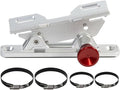 Quick Release Fire Extinguisher Mount - Aluminum Adjustable UTV Roll Bar Fire Extinguisher Holder Mounting Bracket Compatible with Jeep Wrangler TJ JK JL JKU Polaris RZR Ranger Cam-Am X3, Silver