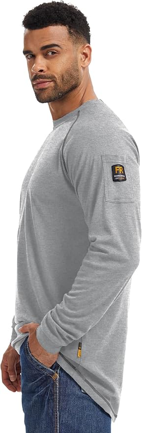 WORKWEYA FR Shirts for Men 5.5OZ Light Weight Welding Flame Resistant Shirts NFPA2112 CAT2