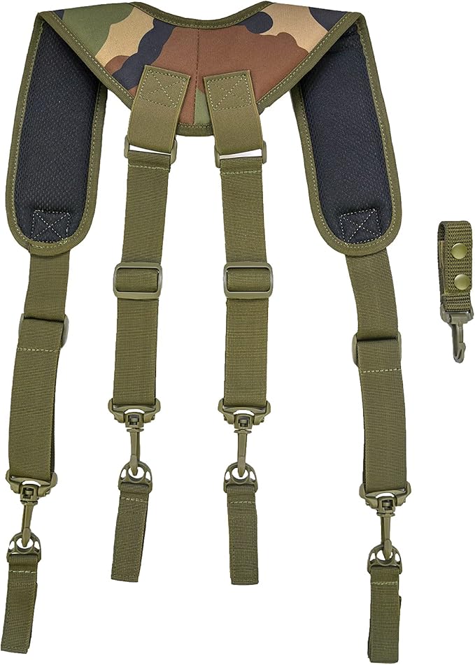 MELOTOUGH Tactical Suspenders for Duty Belt Harness,Police Suspenders Duty belt Padded Adjustable