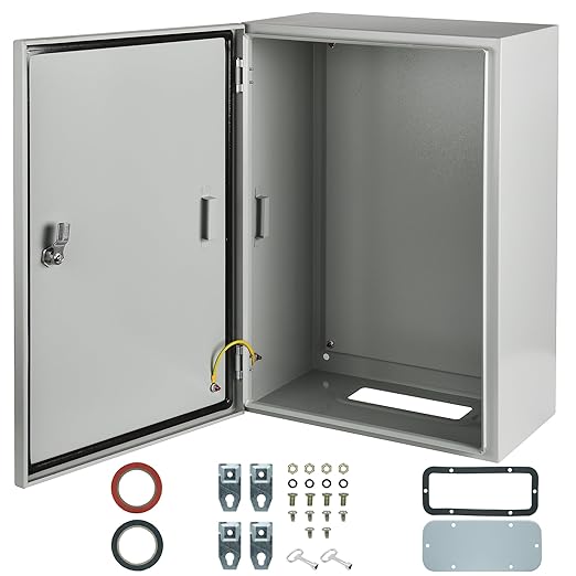 Waterproof Electrical Enclosure 24 x 16 x 12'', Outdoor Electrical Box Weatherproof, Electrical Junction Box with Reinforced Lock