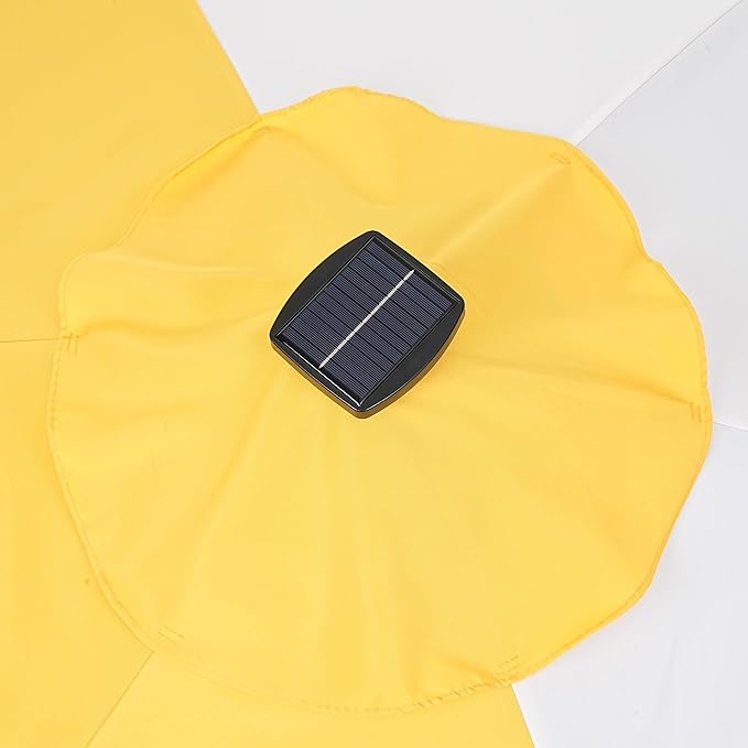 1.2W LED Solar Panel for Patio Umbrella with 4-Pin Connector, Square Solar Charging Panel, Only for Umbrellas in OVASTLKUY Stores