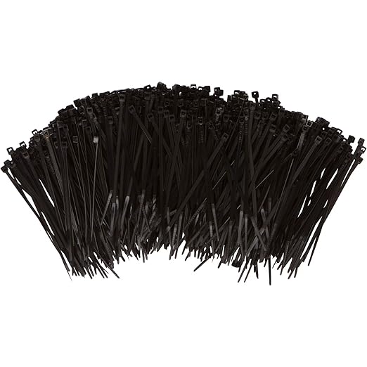 Morris Products Ultraviolet Black Nylon Cable Ties – 14-1/2 Inch Length –Heavy Duty, 50-Pound Tensile Strength – Cable Organization Applications – UV Safe, UL Approved – Pack of 1000