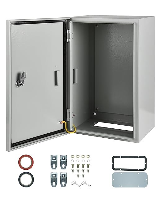 Waterproof Electrical Enclosure 20 x 12 x 10'', Outdoor Electrical Box Weatherproof, Electrical Junction Box with Reinforced Lock