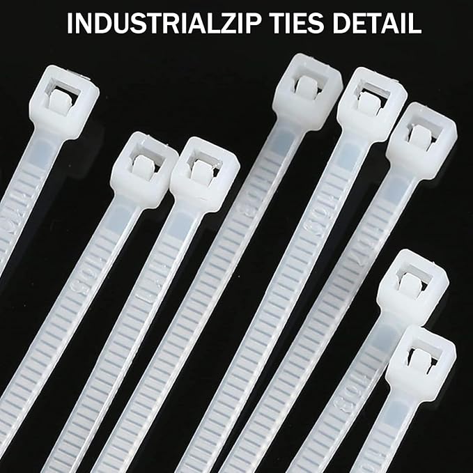 Magicorange Zip Ties 1000 Pack, 6 inch Cable Tie Self Locking Wire Cable Zip Nylon Zip Tie (White)