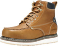 HISEA NINGO Work Boots for Men Steel/Soft Toe Boots,6” Water Resistant Slip Resistant Industrial & Construction Work Shoes, Composite Toe Working Boot