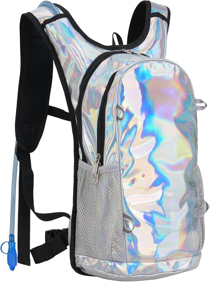 Roptat Hydration Backpack Pack with 2L Hydration Bladder - Lightweight Water Backpack Water Pouch for Women Men Running Riding Biking Music Festival
