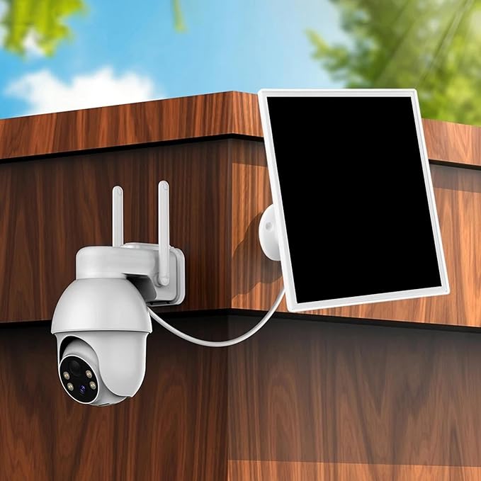 Solar Panel for Security Camera, 10W 5V Solar Panel Charger, USB Solar Panel with Type C Port, Water Proof Camera Solar Panel