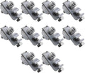 eMagTech 10Pcs Solar Panel Grounding Clamp Solar Rail End Clamp Adapter Earthing Clamps Accessories for Solar Mounting System Roofs Floors Carports