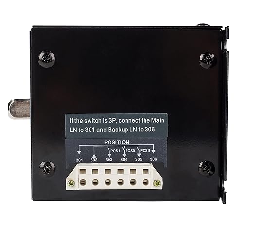 110V AC Automatic Transfer Switch 50/60HZ Dual Electronic Power Controller Electrical Type 3 Pole 63A