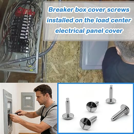 Load Center Cover Screws for Square D, Panel Screw Compatible with QO and Homeline Electrical Panels 20 pcs