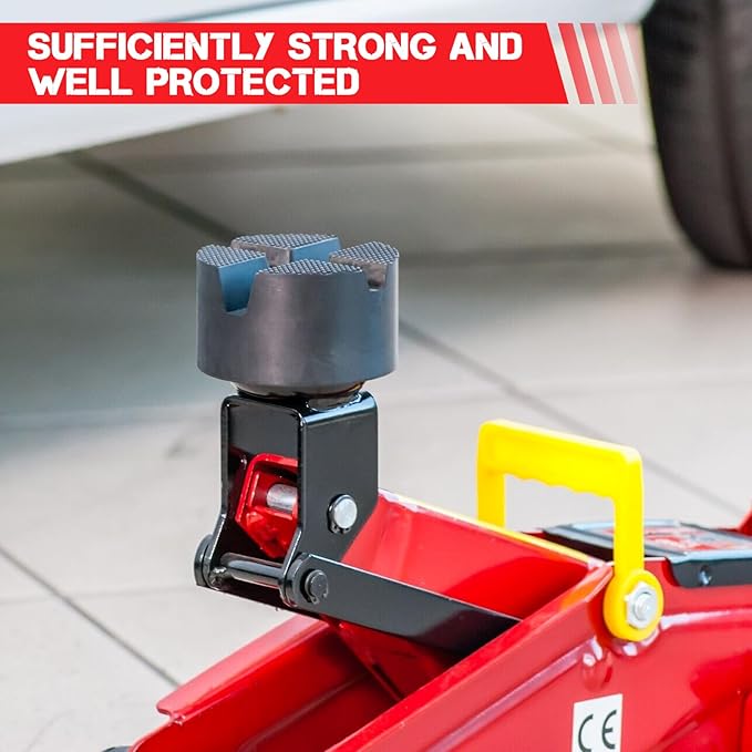 Labor Saving Arm Jack Pad Adapter, Floor Jack Pad Universal Jack Stand Rubber Pinch Protector Car Adapter Anti Slip Floor Trolley Support, Flat Top Jack Adapters