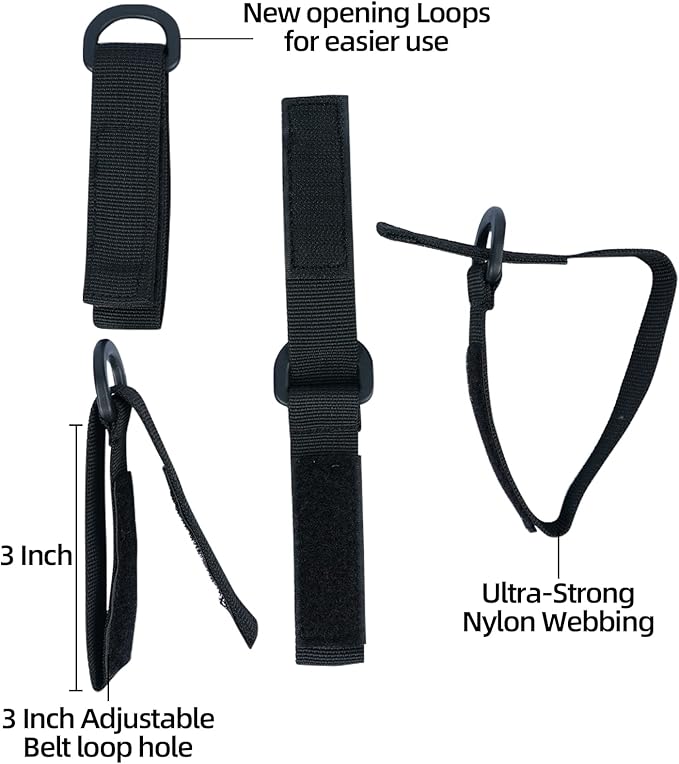 MELOTOUGH Tactical Outdoor H-Harness Duty Belt Suspenders (Battle Belt not Included)