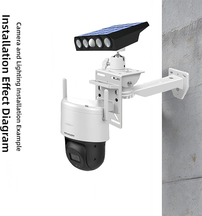 Security Camera Mount System - Modular 3-in-1 Adjustable Outdoor/ Indoor Bracket for Wall/Ceiling Flat Surface Mounting | Fit CCTV, Flood Lights, Solar Panels