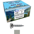 10 x 1 ABC Gray - Low Profile Star Head Roofing Screws - HI-LO Thread - Metal to Wood - T25 Torx Drive Head - EPDM Washer. 10 X 250 Bags - 2,500 Screws