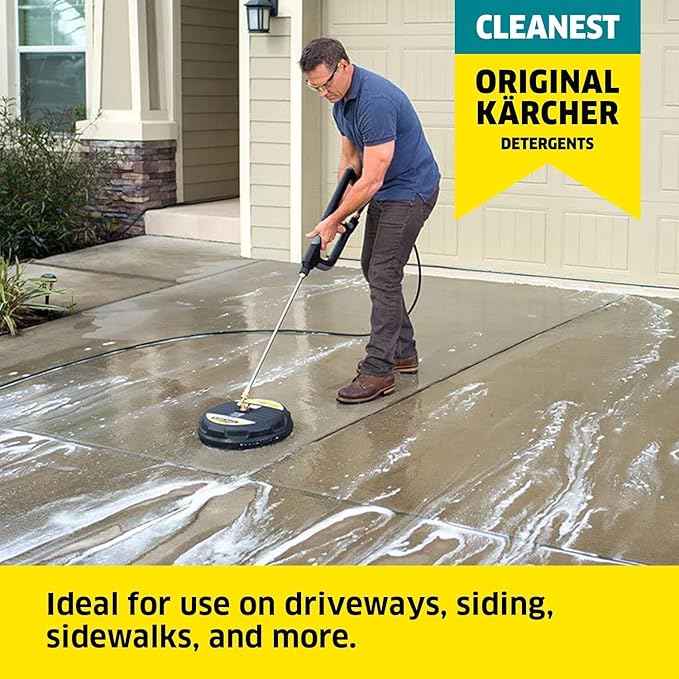 Kärcher Multi Purpose Pressure Washer Detergent, Removes Dirt and Grime from Fences, Siding, Patios, Driveways, Sidewalks, Concrete and More, Highly Concentrated, Makes up to 20 gal of Cleaner