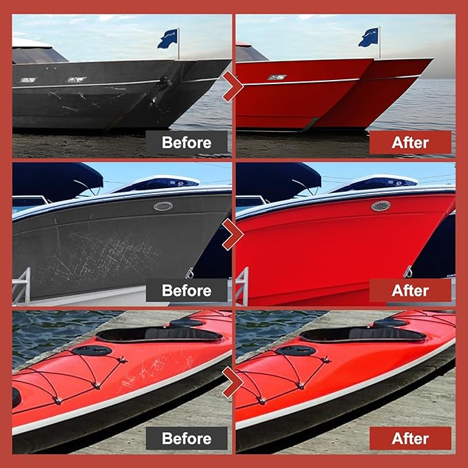 Red Rust Preventive Paint（Includes diluent), Rust Inhibitor and Corrosion Permanently, Non-porous Protective Barrier, UV Resistance and Heat Resistance, It is suitable for rust and corrosion prevention on multiple surfaces such as Marine vessels, metal...