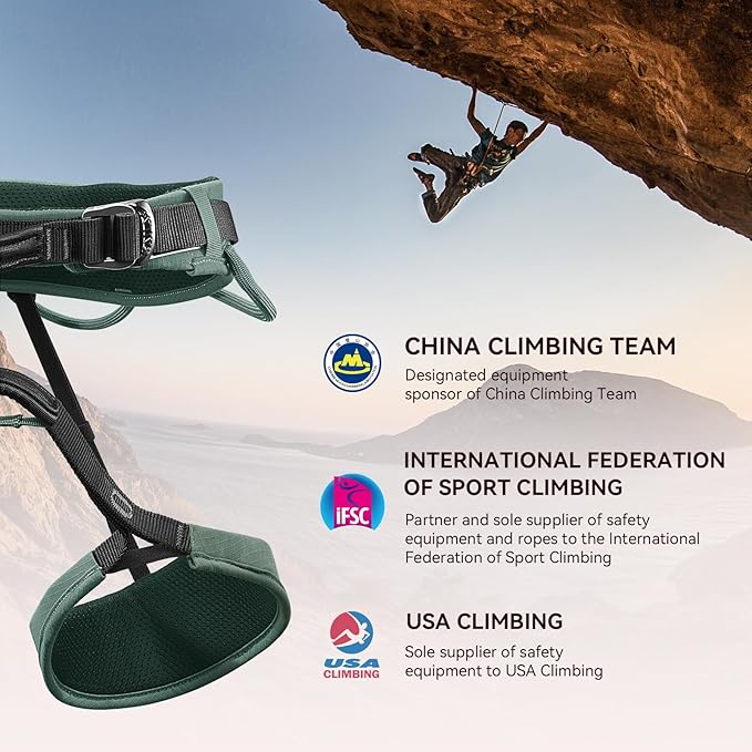KAILAS Airo Rock Climbing Harness Men Roofing Harnesses Rescue Mountaineering Safety Belt Women Comfortable Lightweight
